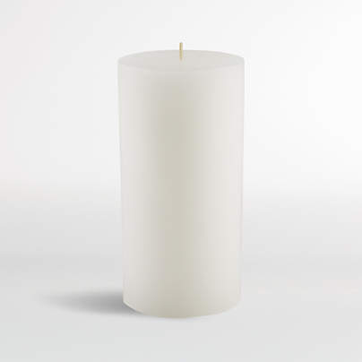 White Pillar Candle 3"x6"