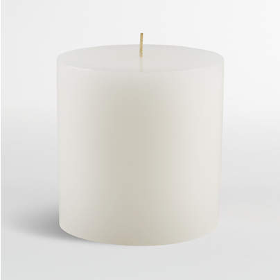 4"x4" White Pillar Candle