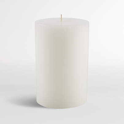 4"x6" White Pillar Candle