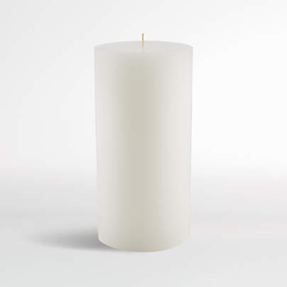 4"x8" White Pillar Candle