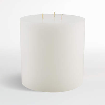 6"x6" White Pillar Candle