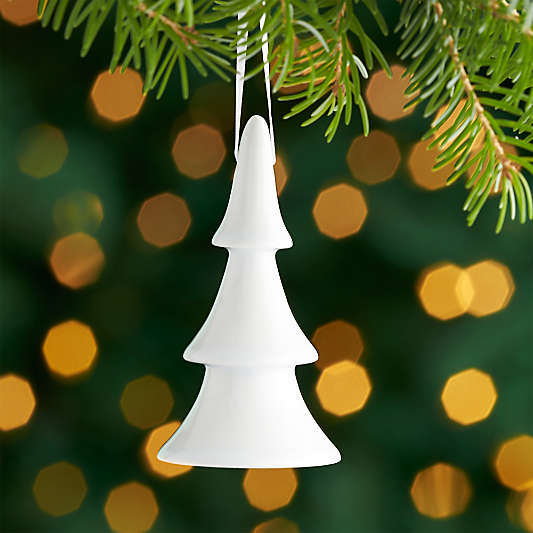 White Porcelain Tree Ornament