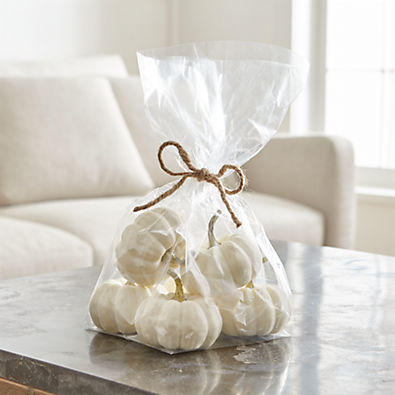 View White Pumpkin Bowl & Vase Filler details