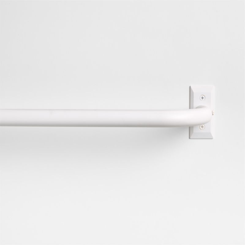 Matte White 1" Room Darkening Curtain Rod 32"-48" - image 0 of 1