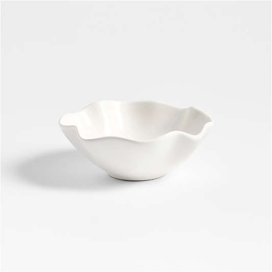 White Ruffle 5.5" Dip Bowl