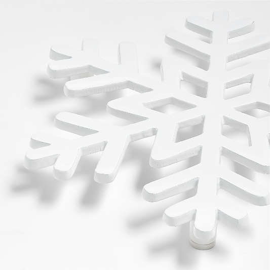 White Snowflake Trivet