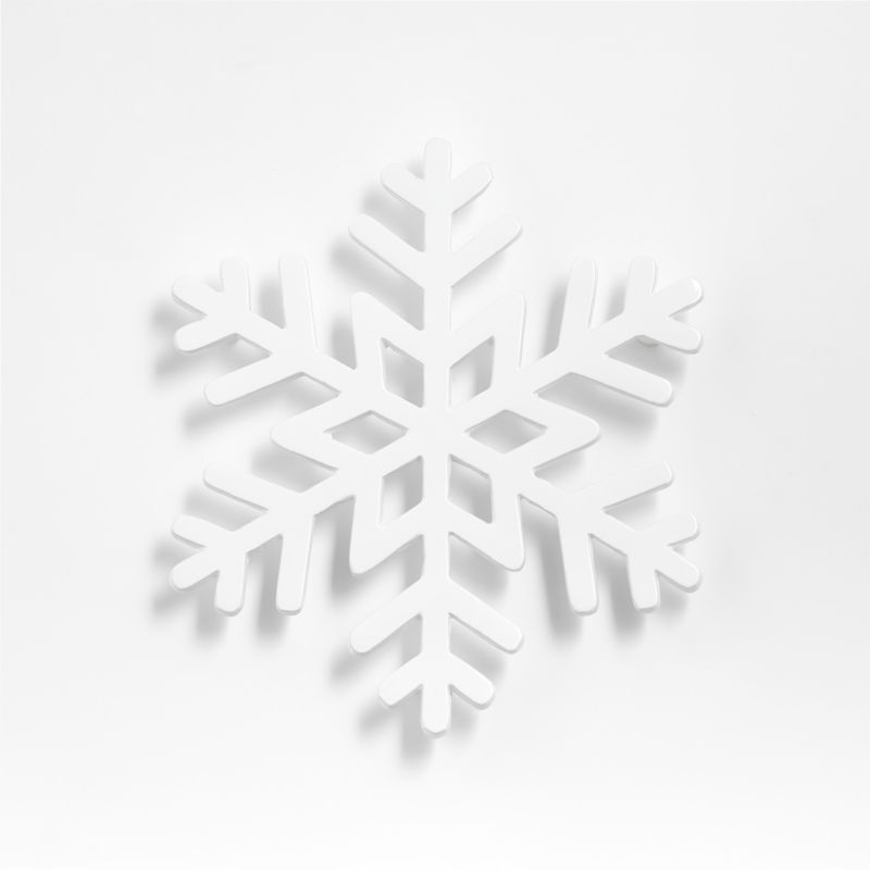 White Snowflake Trivet - image 0 of 2