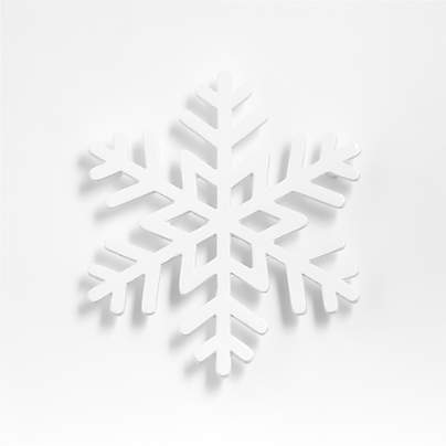 White Snowflake Trivet