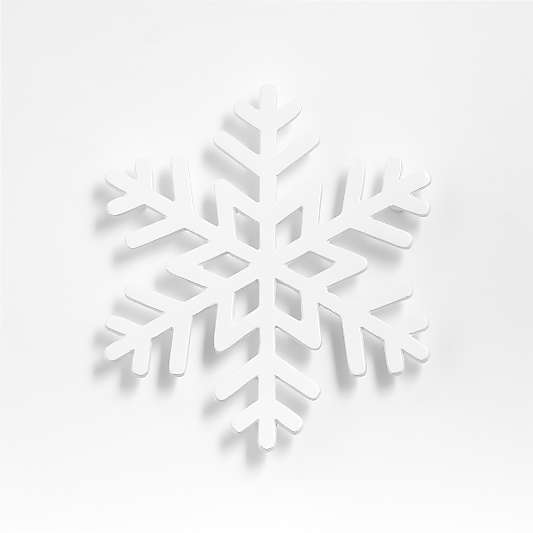 White Snowflake Trivet