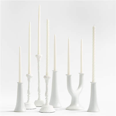 White Taper Candle Bundle, Set of 8