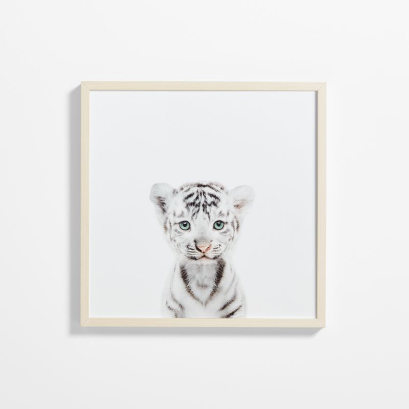 Baby White Tiger Maple Wood Framed Wall Art Print - image 0 of 7