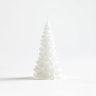 View White 6" Christmas Tree Candle details