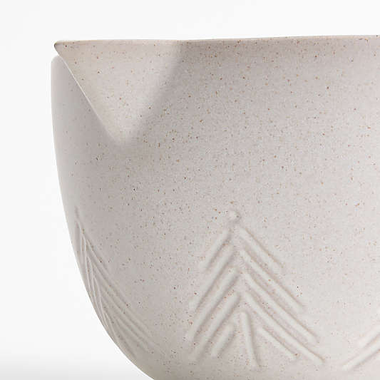 White Trees Stoneware Batter Bowl