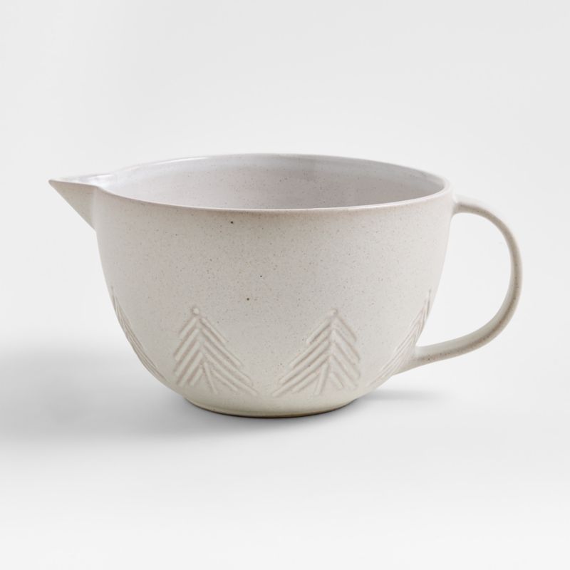 White Trees Stoneware Batter Bowl - image 0 of 2