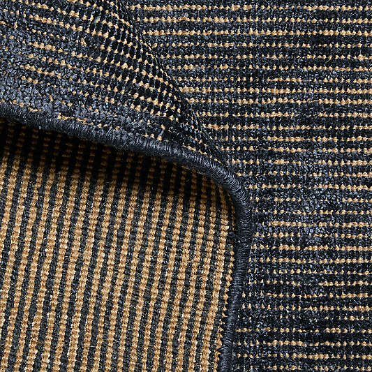 Whistler Viscose and Jute Blend Handwoven Blue Area Rug