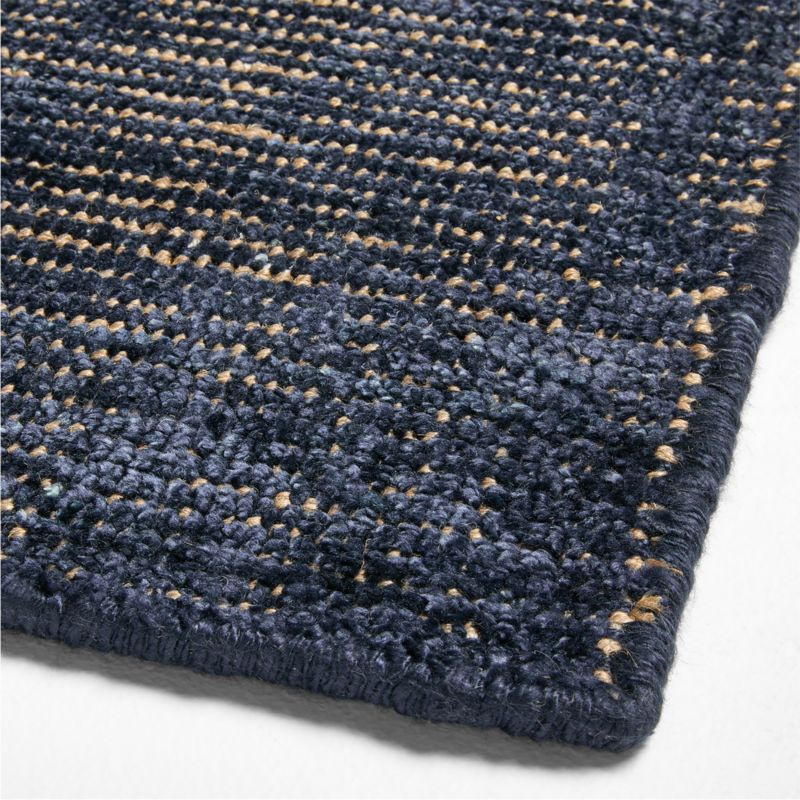 Whistler Viscose and Jute Blend Distressed Blue Area Rug 9'x12' - image 3 of 5