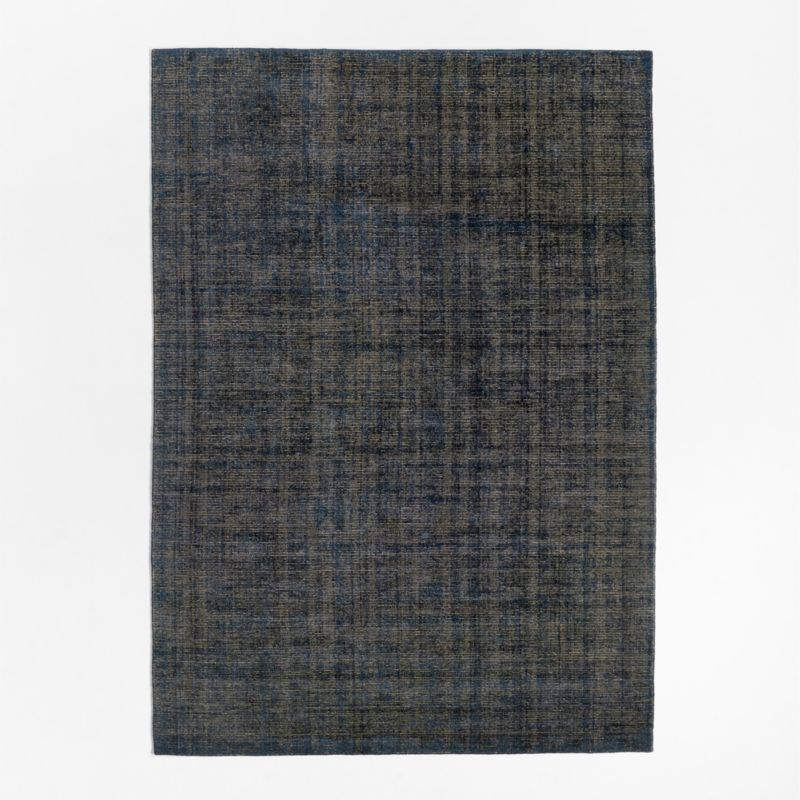 Whistler Viscose and Jute Blend Distressed Blue Area Rug 9'x12' - image 2 of 5