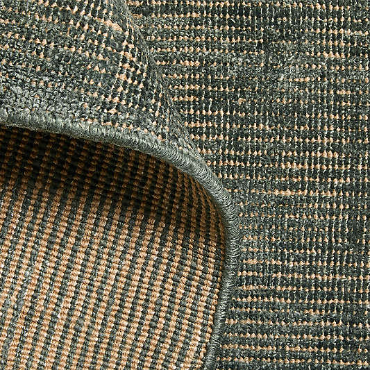 Whistler Viscose and Jute Blend Handwoven Green Area Rug
