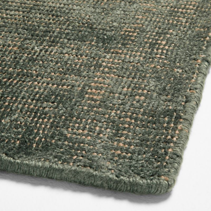 Whistler Viscose and Jute Blend Distressed Green Area Rug 10'x14' - image 2 of 4