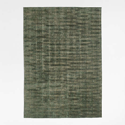 Whistler Viscose and Jute Blend Handwoven Green Area Rug