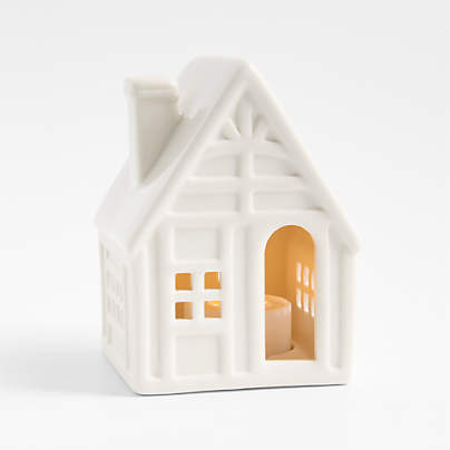 White Ceramic Holiday Cottage