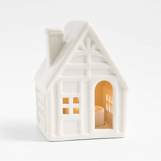 White Ceramic Holiday Cottage