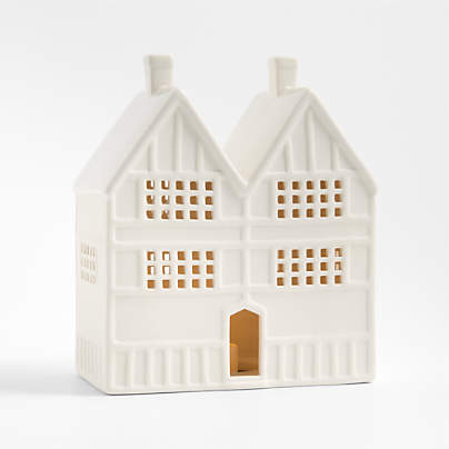 White Ceramic Holiday Storefront