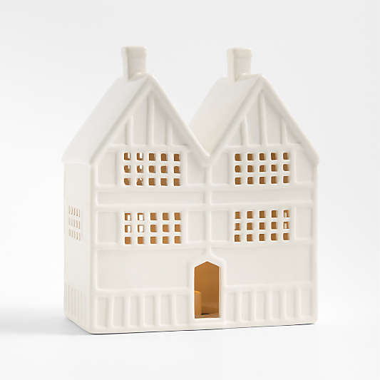 White Ceramic Holiday Storefront