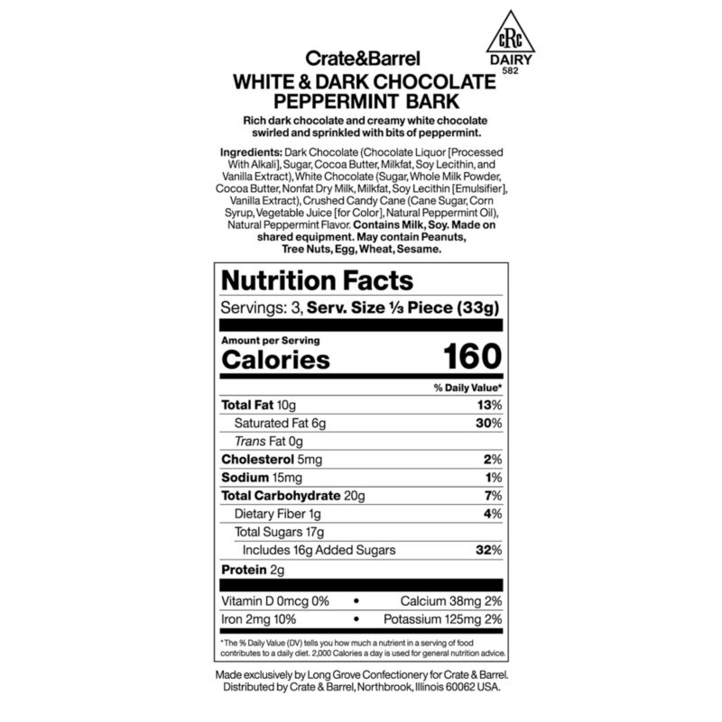 Stocking Stuffer White & Dark Chocolate Peppermint Bark Bar - image 3 of 4