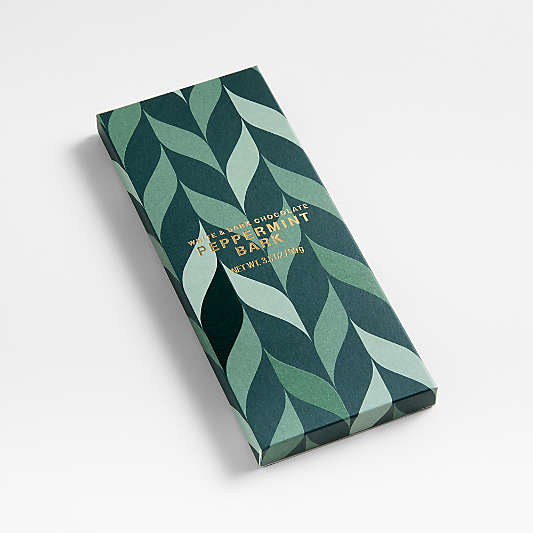 Stocking Stuffer White & Dark Chocolate Peppermint Bark Bar