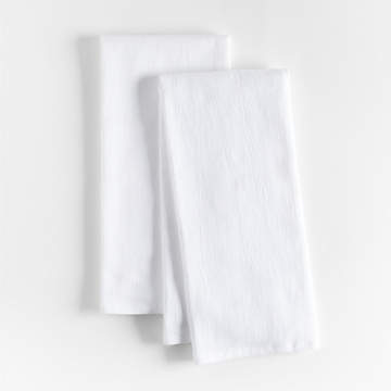 Clovis Black Edge Cotton Tea Kitchen Dish Towels, Set of 2 +