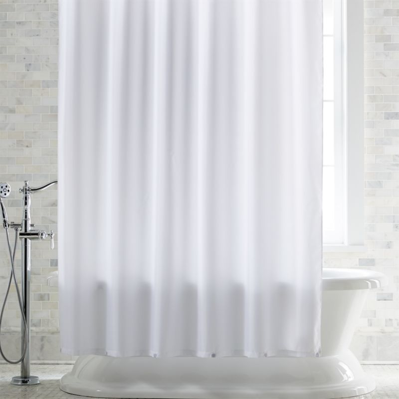 White Shower Curtain Liner With Magnets, Are All Shower Curtain Liners The Same Length
