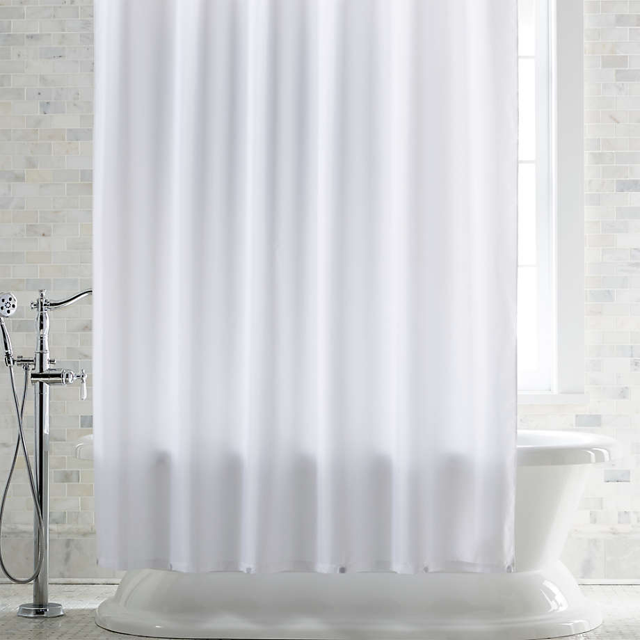 White Shower Curtain Liner With Magnets, How To Clean White Shower Curtain Liner