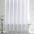 White Shower Curtain Liner with Magnets
