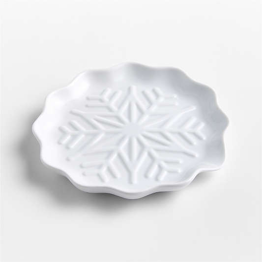 White Snowflake Spoon Rest