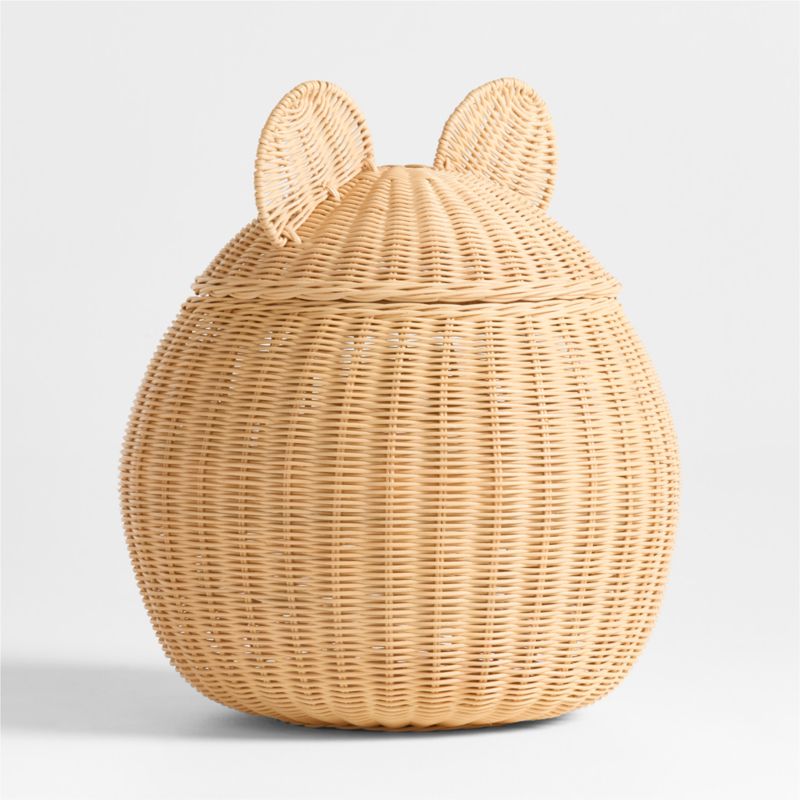 Large Wicker Bear Floor Storage Basket - image 2 of 4