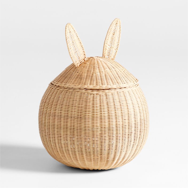 Large Wicker Bunny Floor Storage Basket - image 5 of 9