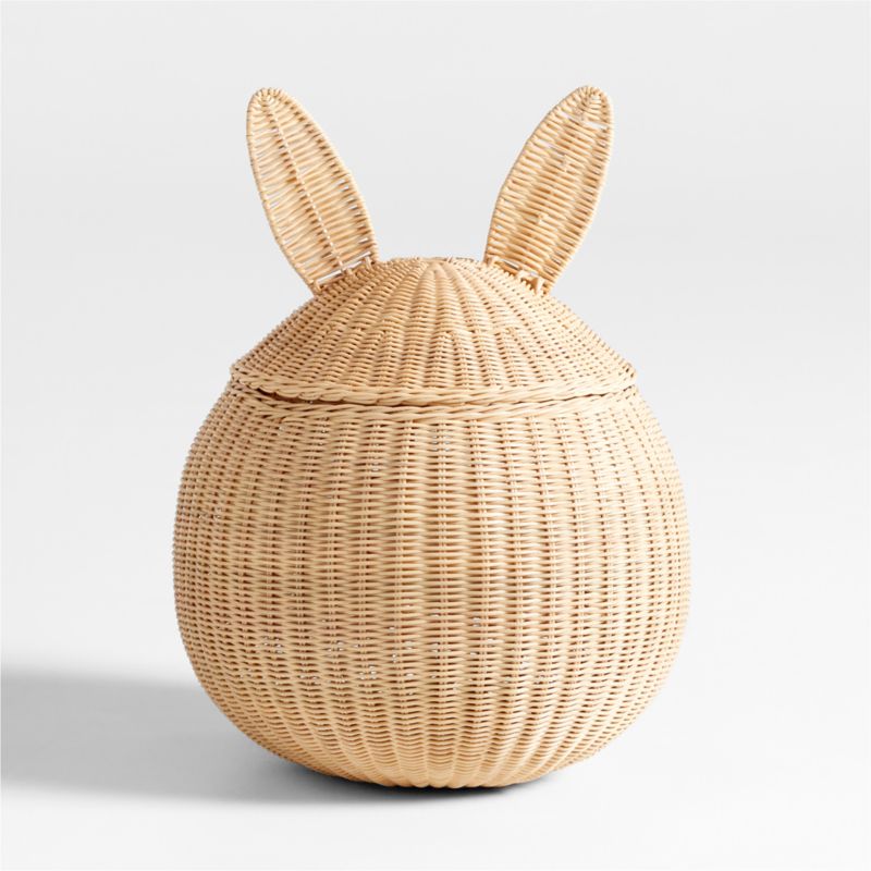 Large Wicker Bunny Floor Storage Basket - image 0 of 9