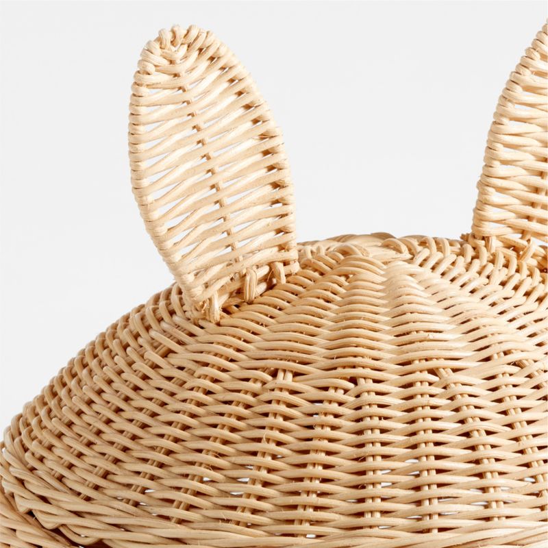 Small Wicker Bunny Floor Storage Basket - image 5 of 6