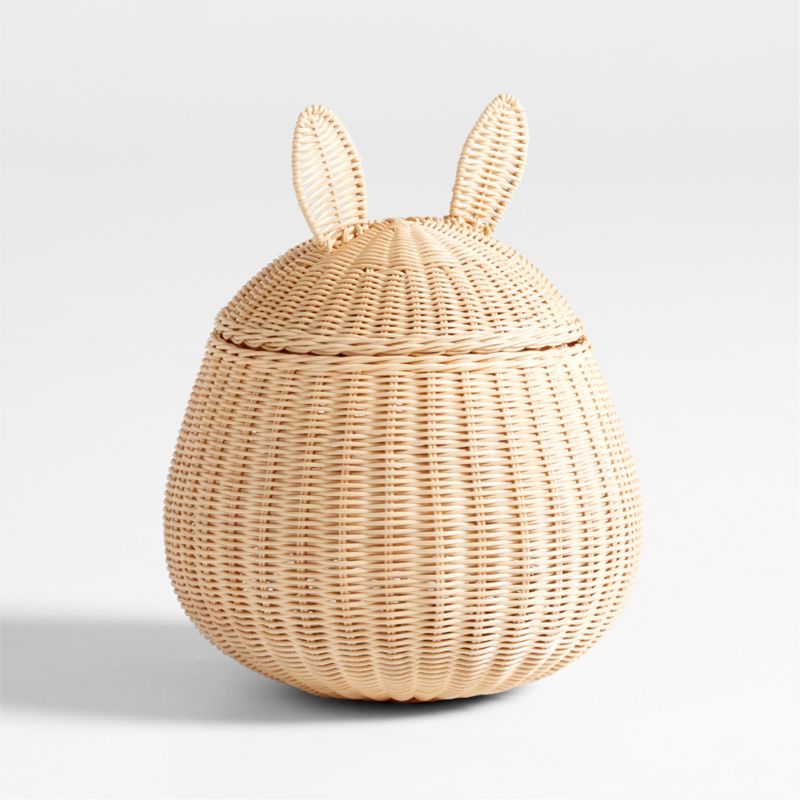 Small Wicker Bunny Floor Storage Basket - image 4 of 6