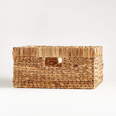 Large Natural Wicker Changing Table Basket with Handles