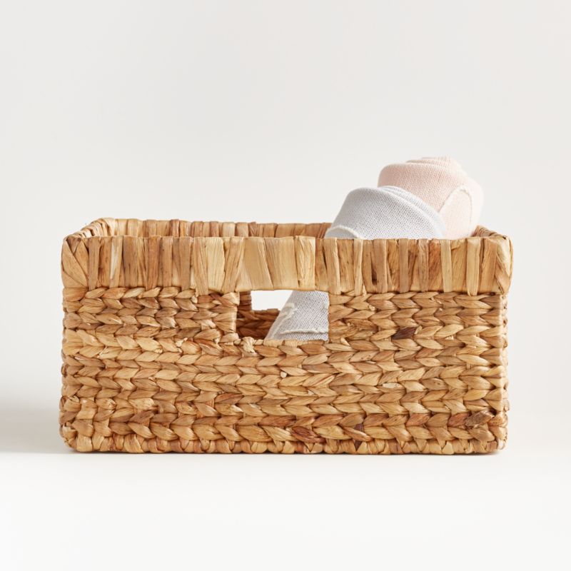 Large Natural Wicker Changing Table Basket with Handles - image 5 of 7