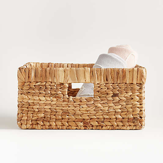 Large Natural Wicker Changing Table Basket with Handles