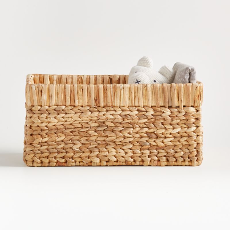 Natural Wicker Small Changing Table Basket with Handles, Set of 4 - image 5 of 10