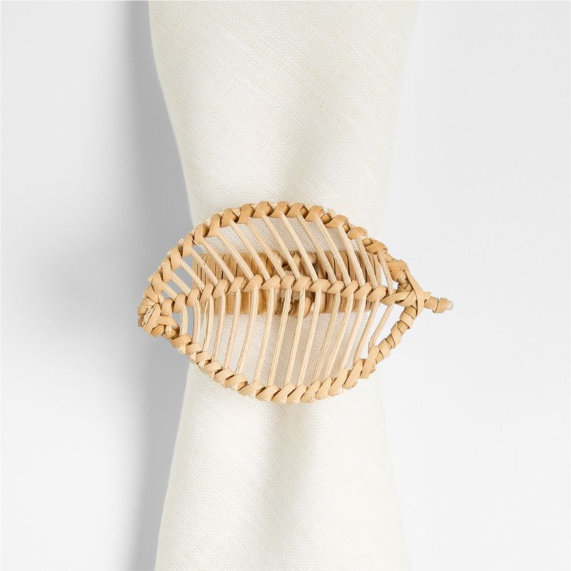 Viewing product image Wicker Leaf Napkin Ring - image 1 of 4