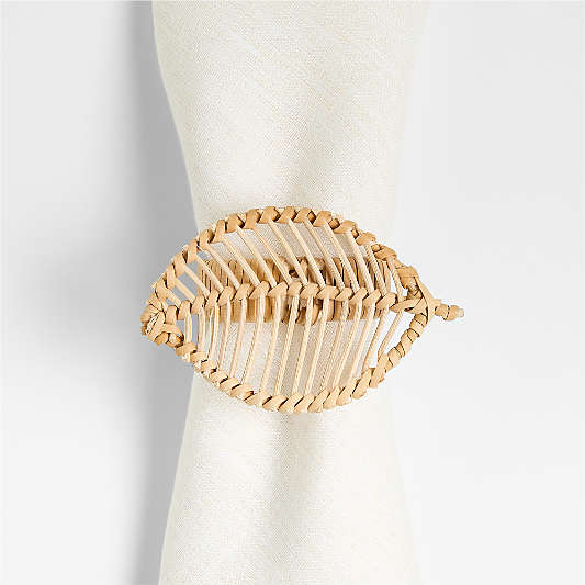 Wicker Leaf Napkin Ring