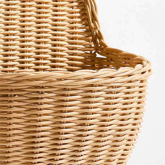 Wicker Bear Kids Wall Basket