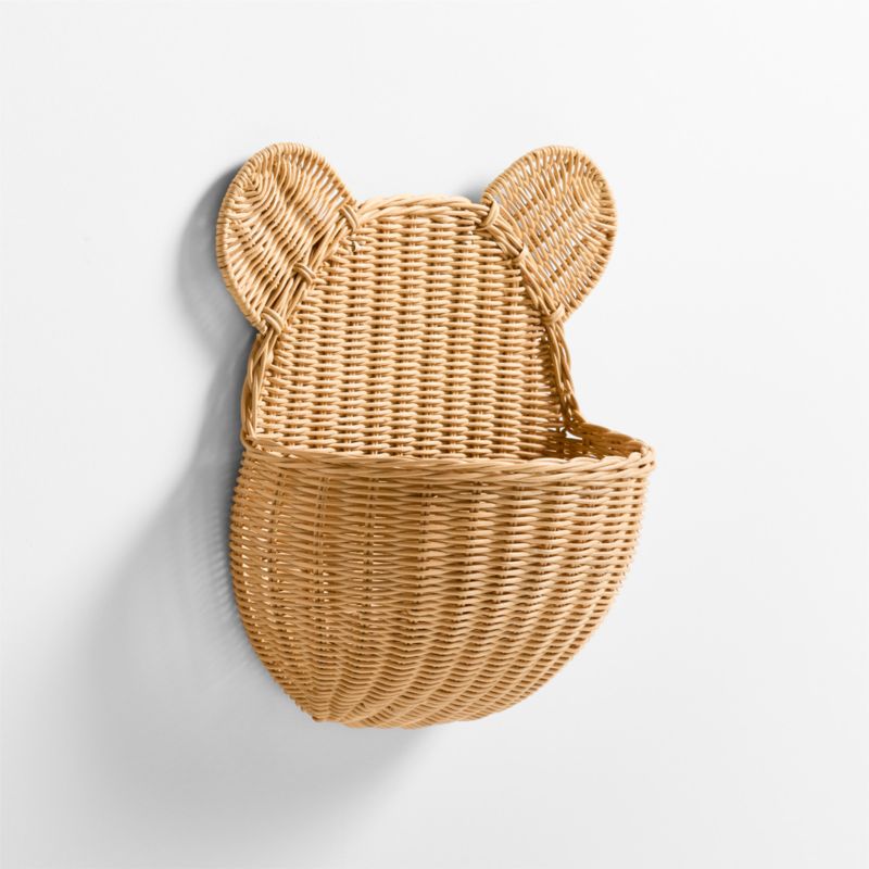 Wicker Bear Kids Wall Basket - image 3 of 5