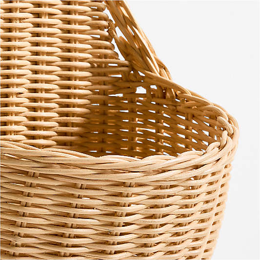 Wicker Bunny Kids Wall Basket