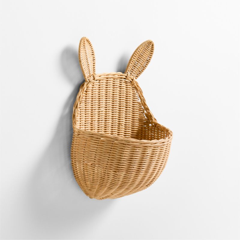 Wicker Bunny Kids Wall Basket - image 2 of 4